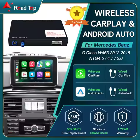 RoadTop Wireless CarPlay Module for Mercedes Benz G-Class W463 2012-2018 G63 G65 AMG G500 G 63 with 