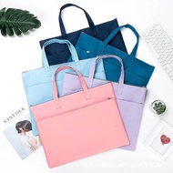 Fashion Student Art Bag A3/A4 Pull Style Portable Art Storage Bag Double-Layer Information Bag Heat 