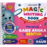 Buku Anak - Magic Writing Book Garis Angka Dan Bentuk