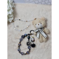 Bundle of 2 handphone strap. Or bag accessories