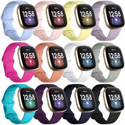 Silicone strap For Fitbit Versa 3 Watch Band Soft smartwatch Correa sport Bracelet For Fitbit Sense 