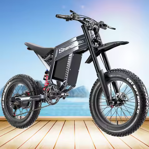 1500W Peak Motor 20" Electric fat tire dirt Mountain E Bike For Adults, 40Mph 60Miles 60V 30AH Adult