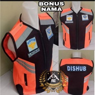 Orange Transportation Agency Vest Thick Mesh Transportation Agency Vest