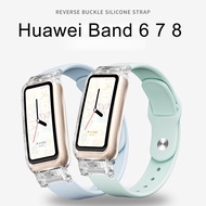 New Soft Silicone Watch Band For Huawei Band 10 9 8 Sports Women Men Watch Bracelet Strap For Huawei
