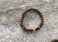 6mm天然綠奇楠沈香珠/沉香珠 momo珊瑚翡翠設計手鏈s