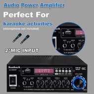 SUNBUCK AV-660BT Amplifier 2.0 Channel BT5.0 Audio Home Car Theater Amplifier 110V/220V Supports EQ 