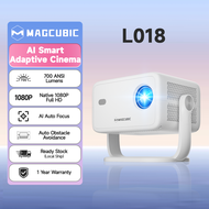 Magcubic L018 Projector 700ANSI 1080P Native Android 14 Auto Focus Supports 8K HDR10+ WiFi6 BT5.4 Ho
