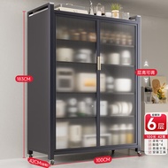 BW88# Goodchef Story Kitchen Shelf Floor Dining Side Multi-Layer Storage Cabinet Locker Cupboard Cupboard Microwave Oven