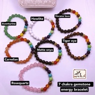 (Wika) 7 chakra energy bracelet