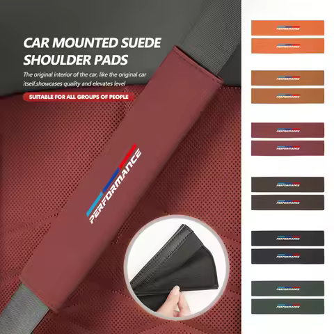 Car Safety Belt Shoulder Pad Suede Seatbelt Protection Cover For BMW 1 2 3 5 7 Series X1 X2 X3 X4 X5