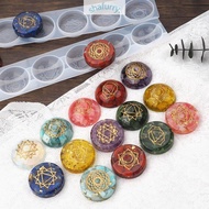 SHFY 7 Chakra Stones Resin Mold Rune Silicone Mold Symbol Rune Letter Epoxy Mold DIY Symbol Word Cas