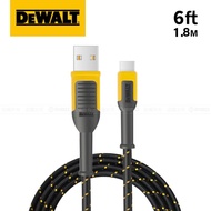 DEWALT 得偉 USB-A to TYPE-C 充電傳輸線 180cm【DXMA1311348】