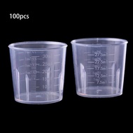 【Ready Stock】100Pcs 30ML Epoxy Resin Plastic Measuring Cups Kit Resin Mold Jewelry Making