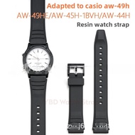 20mm Protruding Rubber Watch Bracelet for Resin Watch Band AW-49H/AW-49HE AW-44H AW-45H-1BVH Waterpr