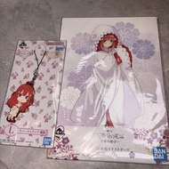 五等分的花嫁 一番賞 白無垢 色紙 色板 g賞 中野二乃 掛飾 l賞 中野五月