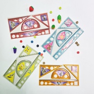 MJ Ruler Set BIOLA (24pc) Plastic Ruler/ Ruler Set / Ruler Set