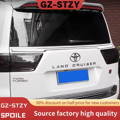 Roof Fixed Wind Sport Tail Wing Trunk Rear Lip Spoiler Cover For Toyota Land Cruiser 300 LC300 2023 