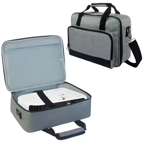 Projector Case, Portable Storage Travel Case with Accessories Storage Pockets For Doksmeria Epson Be