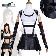 Tifa Lockhart Cosplay Outfit with Wig - Perfect for Women's Halloween