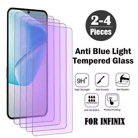 2-4Piece Anti Blue-ray Light Tempered Glass for Infinix Hot 50 40 Pro 50i 40i 30i 30 Zero 5G 2023 Ze