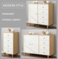 DorNordic Sideboard Cabinet Kitchen Storage Cabinet [3 Size]
