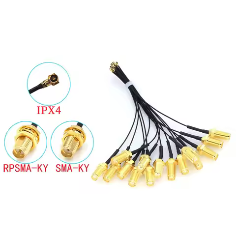 5PCS RP-SMA to U.FL IPX MHF4 Pigtail Cable Antenna for NGFF M.2 9260 9560 8265 NGW with antennas for