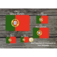 Waterproof Vinyl Glossy 🇵🇹 Portugal 🇵🇹 National Flag Sticker (Free Singpost Mailing) + FOC Mini SG s