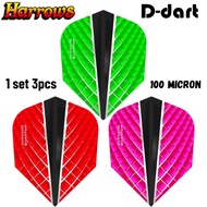 Harrows Dart Flights - Standard 100 Micron 3D Effect Quantum X Dart Flights (SAYAP ARROW)