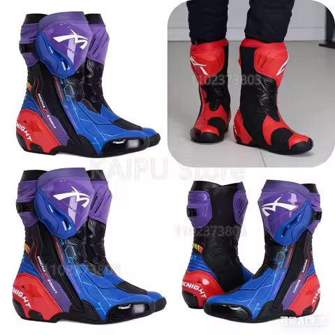 Motorcycle Track Riding Boots CE Certification Professional Racing Botas BENKIA Waterproof Boots Hig