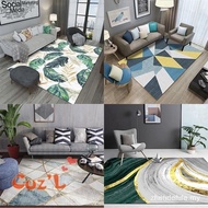 Nordic Green Leaves Morandi L/XL ！Rug Carpet Tatami Anti-slip Floor Mat Bedroom Carpet Floor Mats/5D