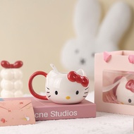 Hello Kitty Cup Cartoon Fun Water Cup Household High-value Cute Girl Holiday Gift#G10. 8c #