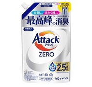 Attack Zero 濃縮洗衣液 760g 補充裝 (白) [平行進口]