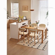 Solid wood folding island table dining table bar counter partition cabinet kitchen island table餐桌