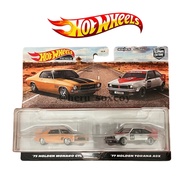 HOTWHEELS HOT WHEELS PREMIUM 2 PACK '77 HOLDEN TORANA A9X & '73 HOLDEN MONARO GTS