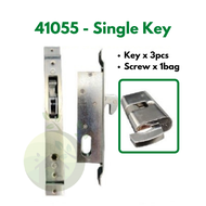 41054 41055 Aluminium Door Hook Lock Aluminium Sliding Door Swing Door Lockset Cylinder Profile Kunc