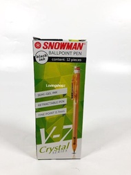 Pulpen Snowman V-7- Pulpen Snowman V7 Pulpen Cetek SNOWMAN V7 Pulpen Snowman V7 Crystal 07 mm