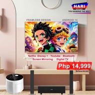 HARI TV 32inch (FRAMELESS)Smart Android 14 Package HARI HOME THEATER & HARI RICE COOKER