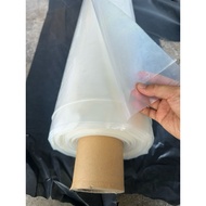 1m x 24 feet transparent Plastik UV greenhouse.