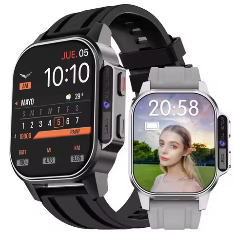 4G Full Netcom Smart Watch 2.13inch Amoled B22 Video Call Camera WIFI APP Market Men Android Sim Car