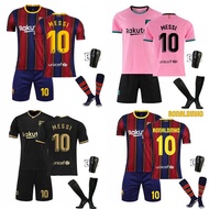 20-21 Balsa Jersey Home Away Black Gold Pink 10Messi Messi Ronaldinho Football Jersey Suit