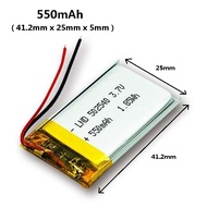 Rechargeable Battery 502540 Battery 500mAh/550mAh Li-Polymer 3.7V For Replacement Bluetooth Device T