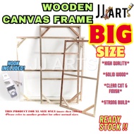 (BIG Size) Wooden Frame / Canvas Frame  - Solid Wood - XL Size - DIY Frame Kayu - Custome Size Frame