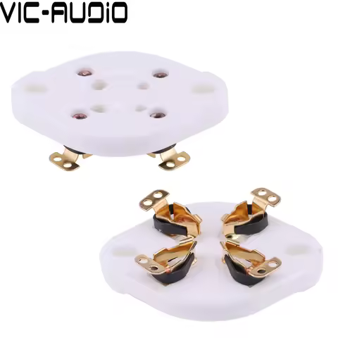 1PC 4pin U4A Ceramic Tube Socket for 274A 5U4G 300B 2A3 811 572B 45 71A Audio Hifi Vintage Amplifier