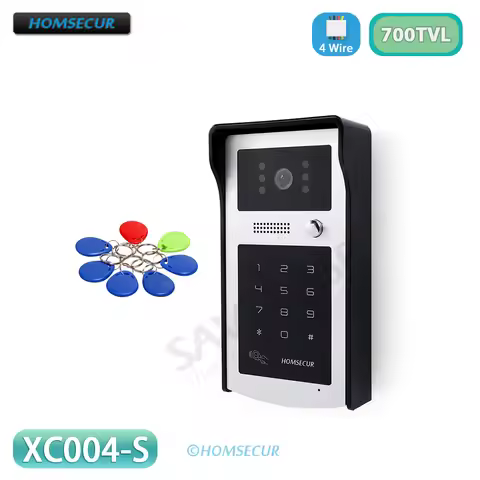 XC004-S Doorbell Camera 700TVLine with Password and RFID Access Unlock 4 Core for HOMSECUR HDS Serie