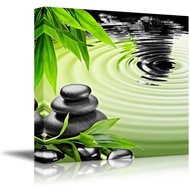 Canvas Wall Art Zen Basalt Stones and BambooModern Home Art Canvas Prints Giclee Printing