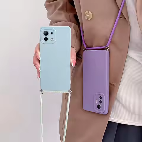 Mi12 Mi11 T Crossbody Lanyard Case For Xiaomi Mi 12 11 Lite 5g Ne 10 10T 11i 11t Pro 12x 12T 5 G Cor