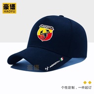 CAP/ New abarth abbas car logo printed baseball cap men and women modified car lovers casual trend c