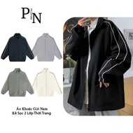 PN STORE Unisex WindJacket Plaid Sleeves, Cool, Windproof, Dustproof AKG04