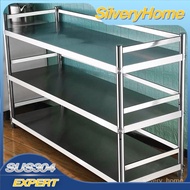 Storage rack oven rack multi-purpose stainless steel kitchen table storage microwave oven rack durable