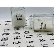 Goods in stock Waterproof Transparent Kitchen Sticker. Custom Kitchen label. Fancy font sticker. Sti